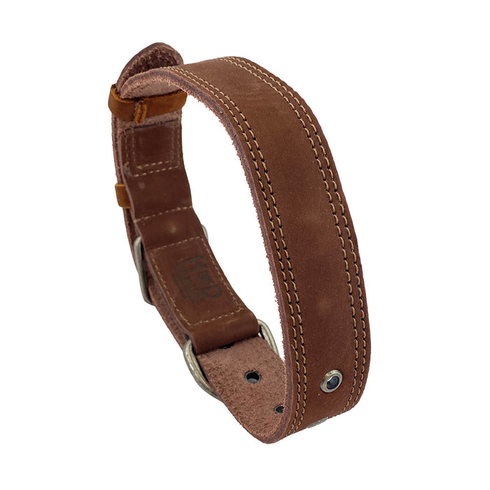 Leather Medium Dog Collar (12 to 21 in.) - Stockyard X 'The Leather Store'