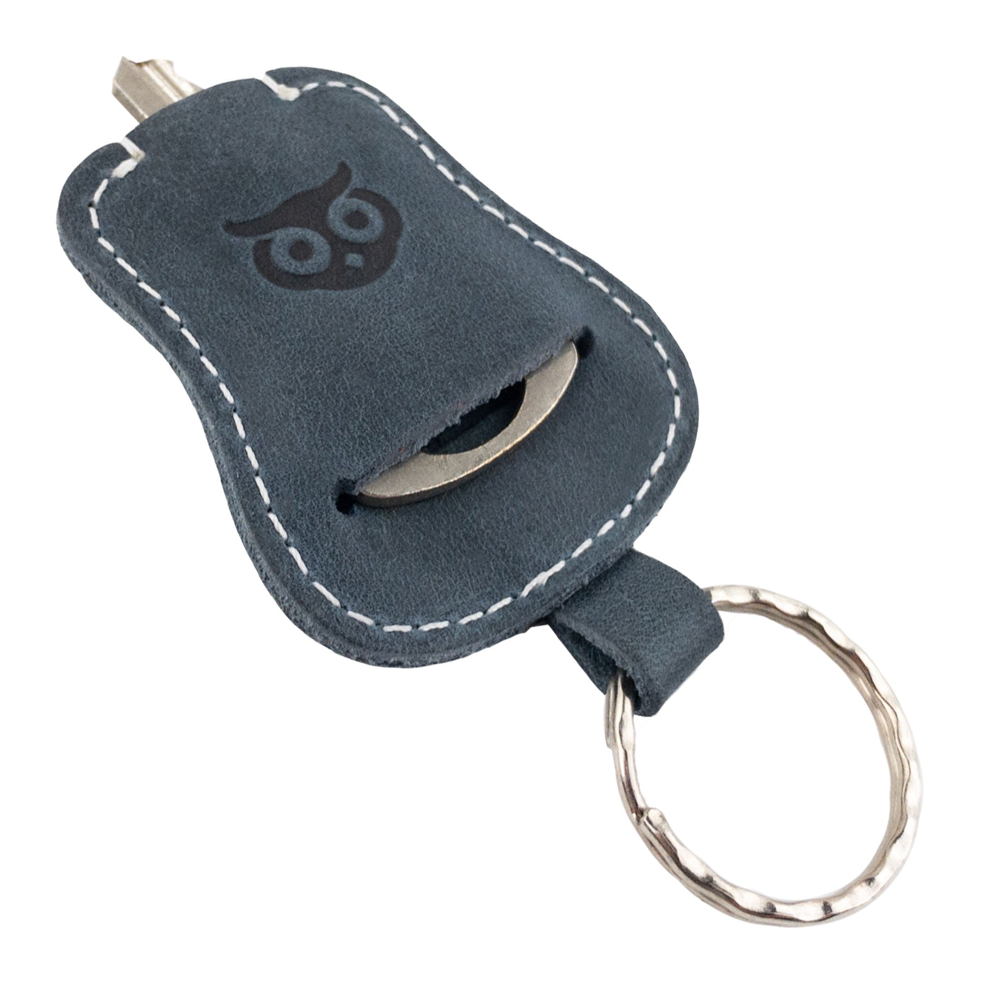 Guitar Keychain by Hide & Drink showcasing its practical design in use. Handmade from high-quality Full Grain Leather, this keyring emphasizes artisan craftsmanship and the beauty of small batch production from La Antigua Guatemala & Oaxaca Mexico.
