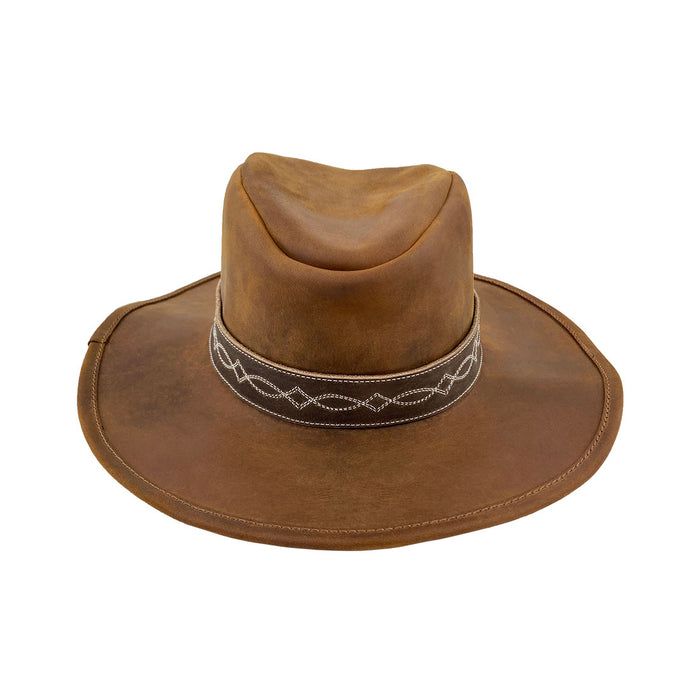Rodeo Hatband with Cowboy Stitching - Stockyard X 'The Leather Store'