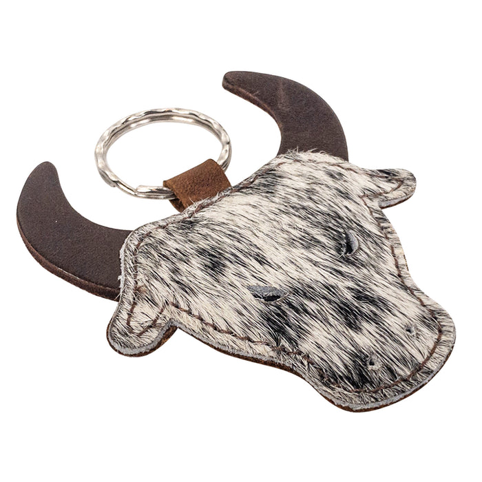 Cowboy Bull Head Keychain - Stockyard X 'The Leather Store'