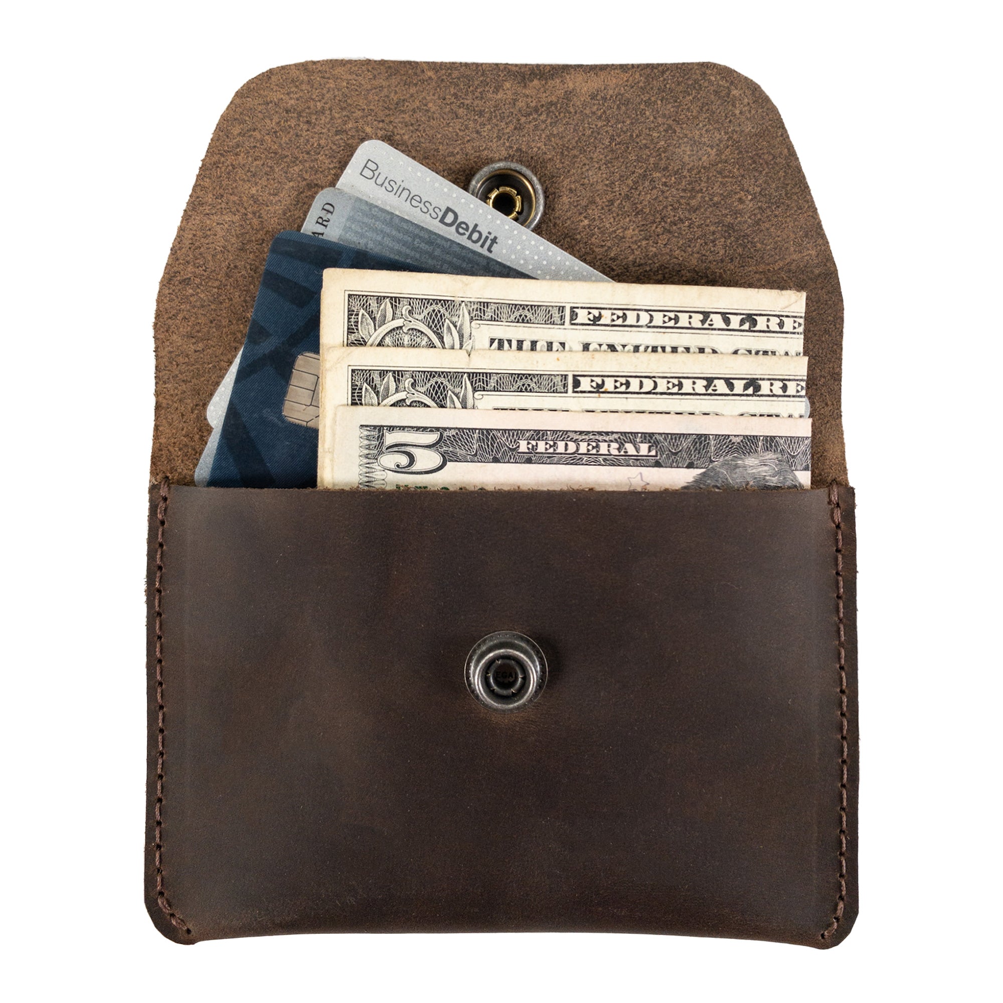 Single Snap Card Case - Stockyard X 'The Leather Store'