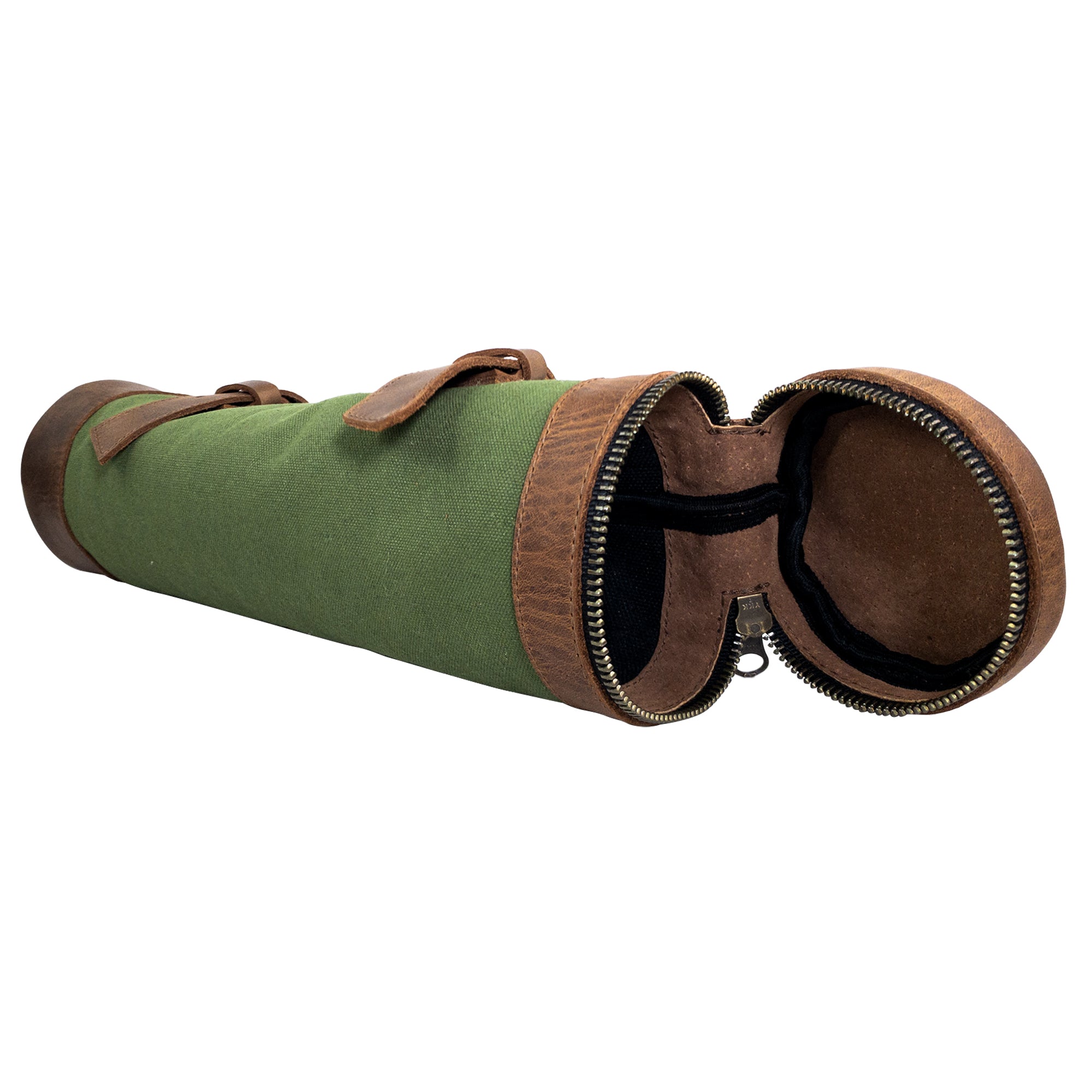 Artisan Bicycle Tube from Hide & Drink highlighted against a natural background, focusing on its design and practical features. This Drink Storage solution blends aesthetics with functionality for cycling enthusiasts. Handmade in La Antigua Guatemala and Oaxaca Mexico.