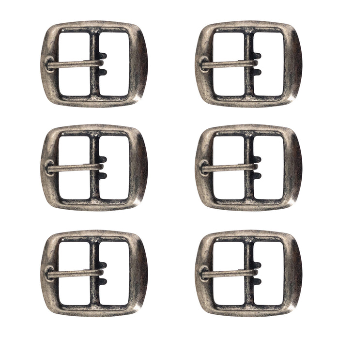 0.63 Inch Rustic Nickel Buckle Replacement - Stockyard X 'The Leather Store'