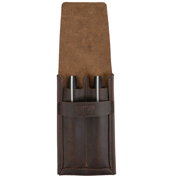 Double Pen Case - Stockyard X 'The Leather Store'