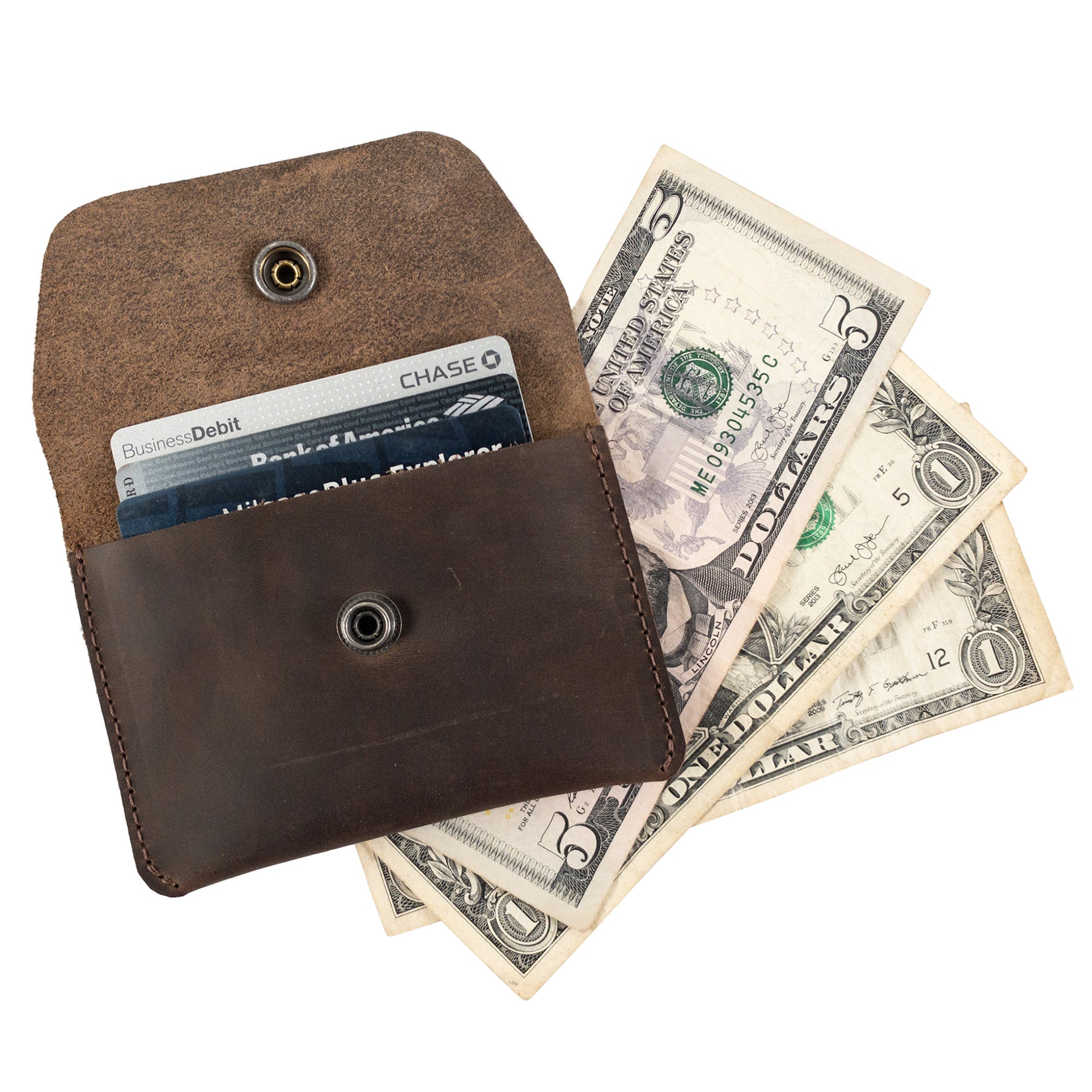 Single Snap Card Case - Stockyard X 'The Leather Store'