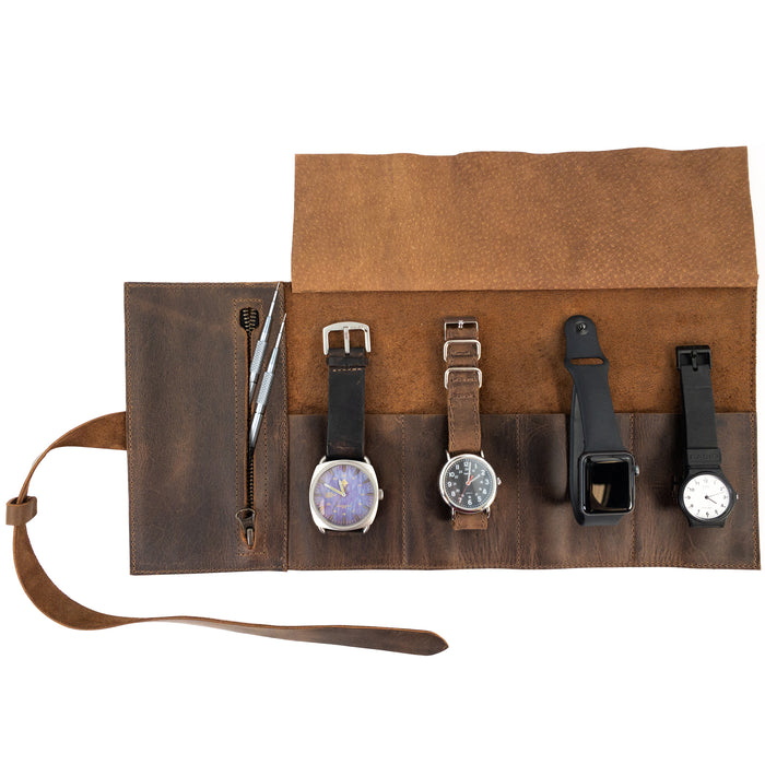 Premium Watch Roll - Stockyard X 'The Leather Store'