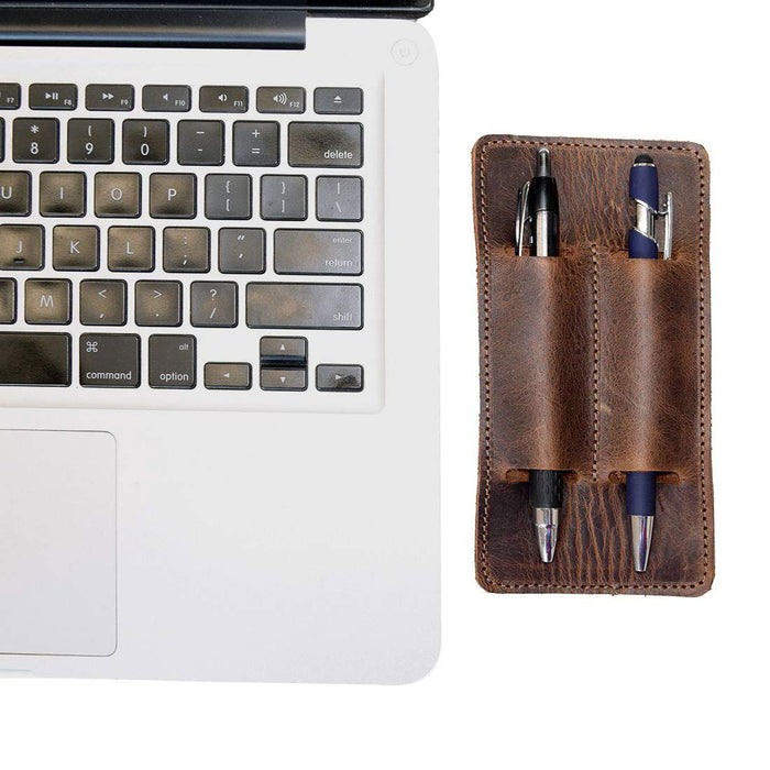 Double Pen Holder - Stockyard X 'The Leather Store'