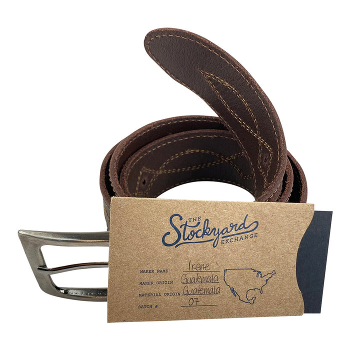 Cowboy Belt with Stitching - Stockyard X 'The Leather Store'