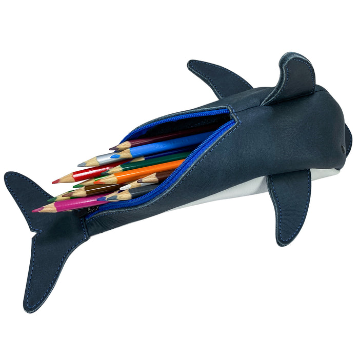 Dolphin Pencil Pouch - Stockyard X 'The Leather Store'