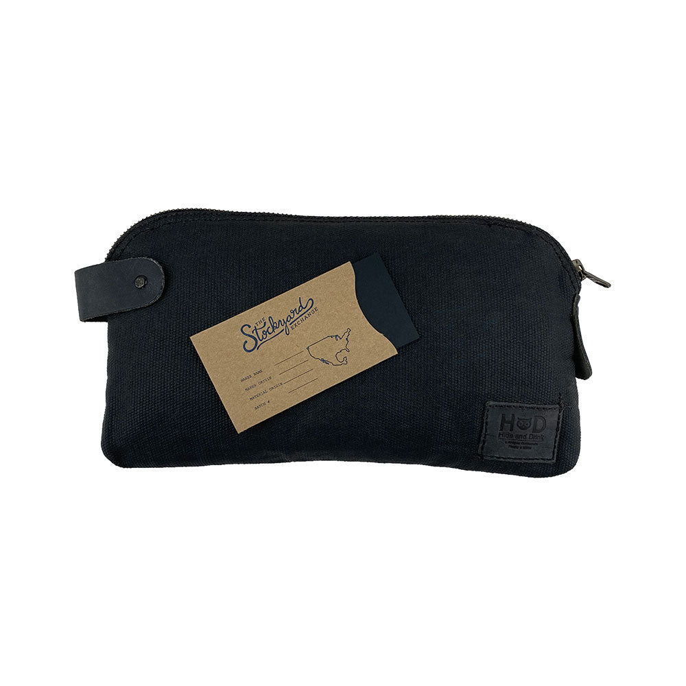 Dopp Kit Utility Bag by Hide & Drink showcasing a rustic yet chic design perfect for everyday use. This artisan Dopp Kit Utility Bag for cords & chargers is crafted from full grain leather, emphasizing quality hand cut and hand sewn production techniques, handmade in La Antigua Guatemala & Oaxaca Mexico.