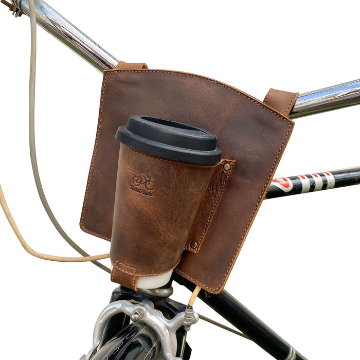Bike Handlebar Cup Holder - Stockyard X 'The Leather Store'