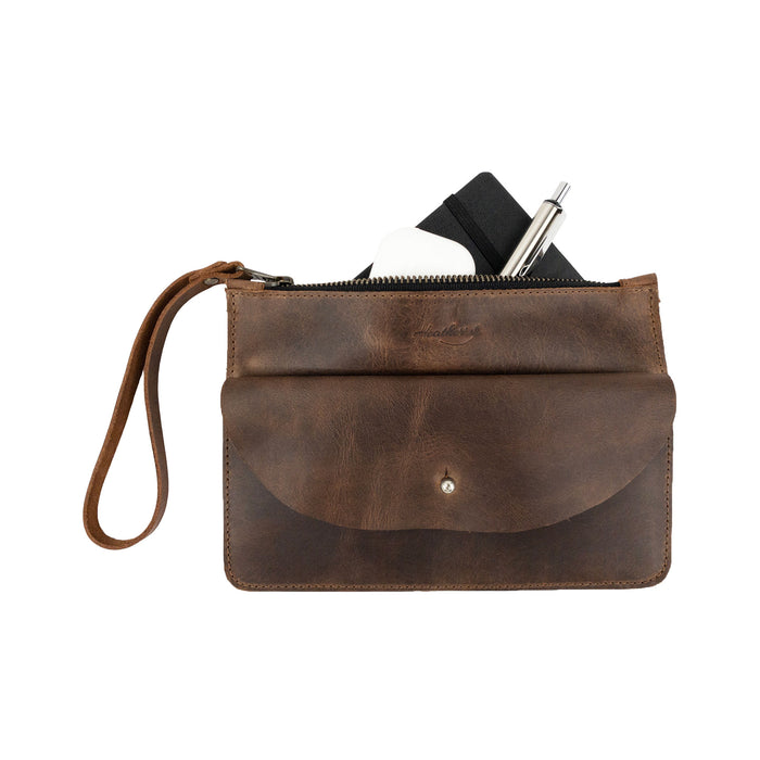 Clutch Bag with Extra Pouch - Stockyard X 'The Leather Store'