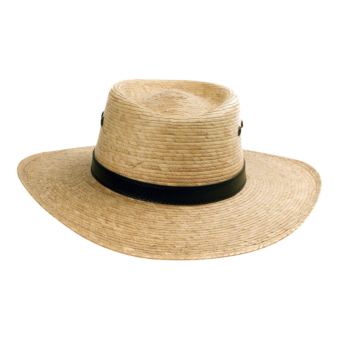 Angel Eyes Wide Brim Hat Handmade from 100% Oaxacan Coconut Palm Leaves - Coconut Milk - Stockyard X 'The Leather Store'