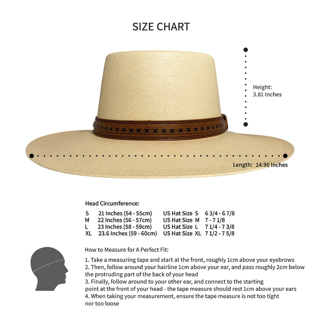 Angel Eyes Wide Brim Hat Handmade from 100% Oaxacan Cotton - Light Brown - Stockyard X 'The Leather Store'