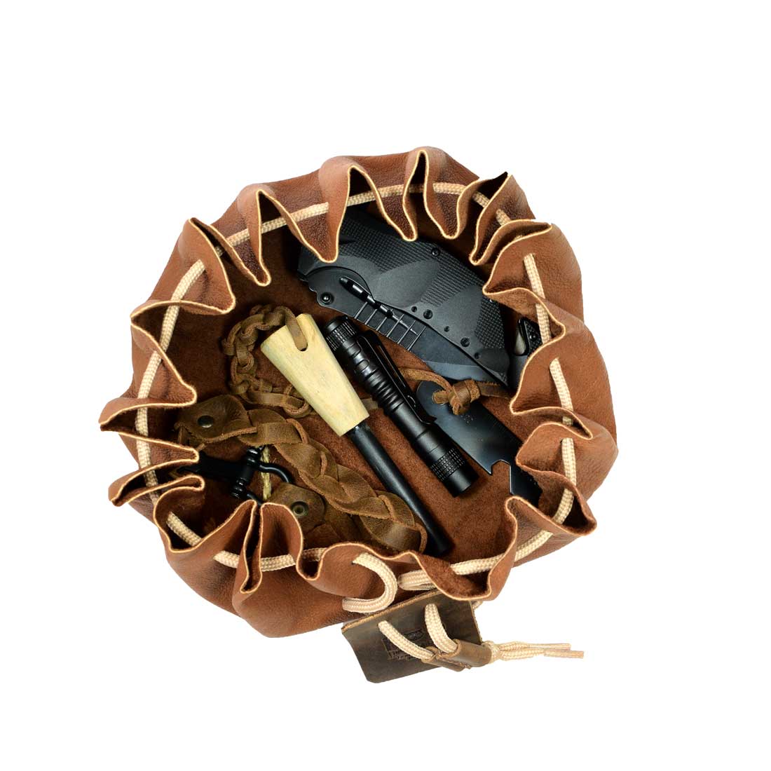 Drawstring Tinder Pouch - Stockyard X 'The Leather Store'
