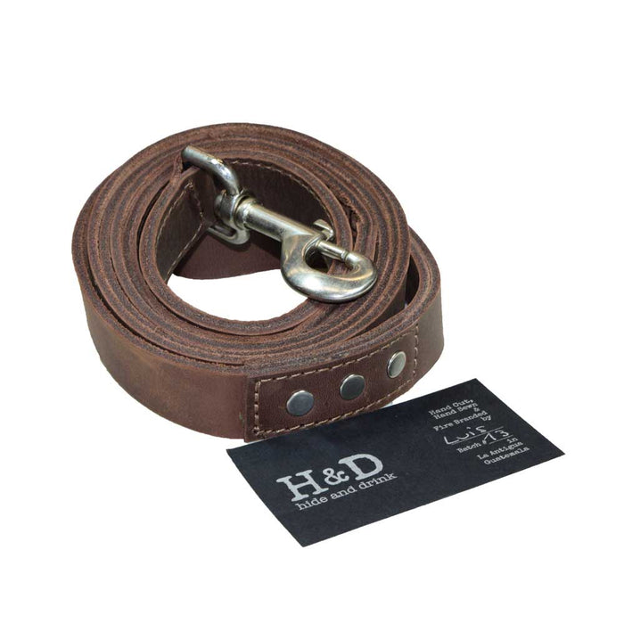 Leather Dog Leash (6 feet) - Stockyard X 'The Leather Store'