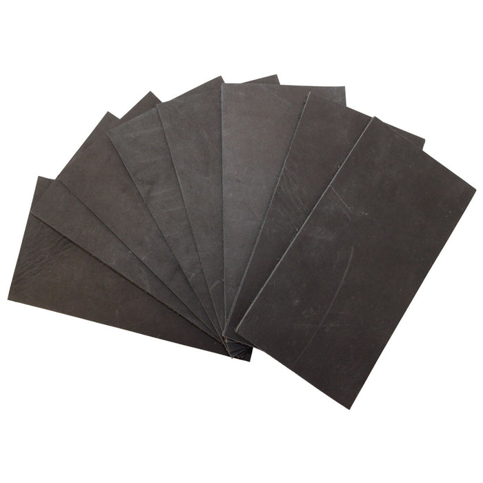 Thick Leather Rectangular Scraps 3 x 6 in. (8 Pack)