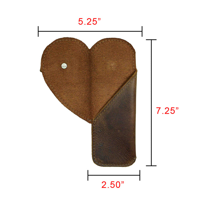 Heart Pen Case - Stockyard X 'The Leather Store'