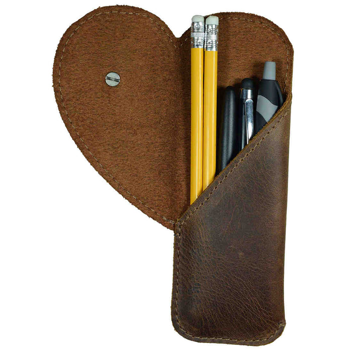 Heart Pen Case - Stockyard X 'The Leather Store'