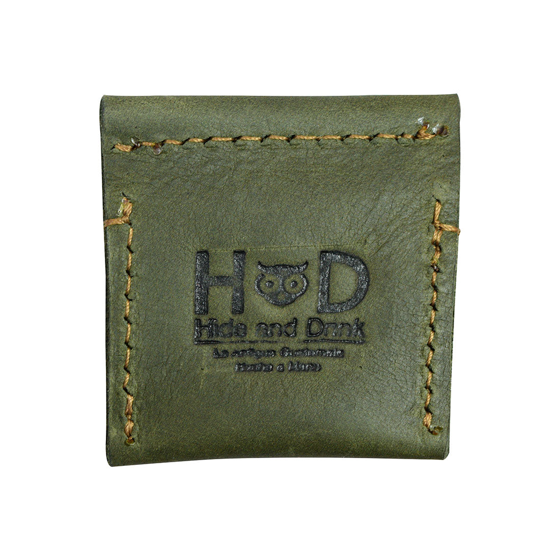 Hide & Drink Wedding Ring Case with a classic blue finish, beautifully organizing engagement rings. Ideal as a pouch organizer for jewelry, handmade in La Antigua Guatemala & Oaxaca Mexico, showcasing artisan craftsmanship.