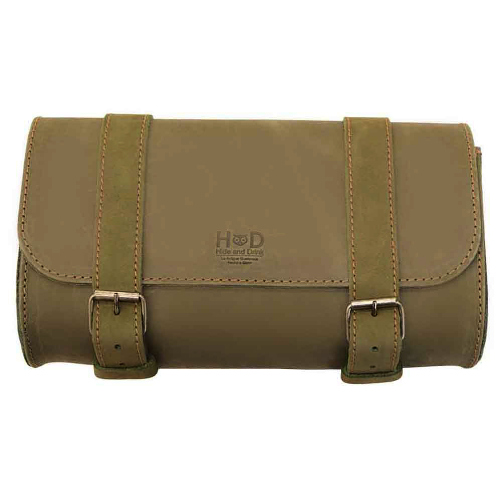 Hide & Drink Leather Motorcycle Tool Bag elegantly presented with quality materials, made from Full Grain Leather for motorcyclists in search of a reliable Biker Bag for Tools and Essentials. This well-crafted Handlebar Bag with Adjustable Straps functions as a versatile Tool Organizer, reflecting artisan techniques from La Antigua Guatemala & Oaxaca Mexico.