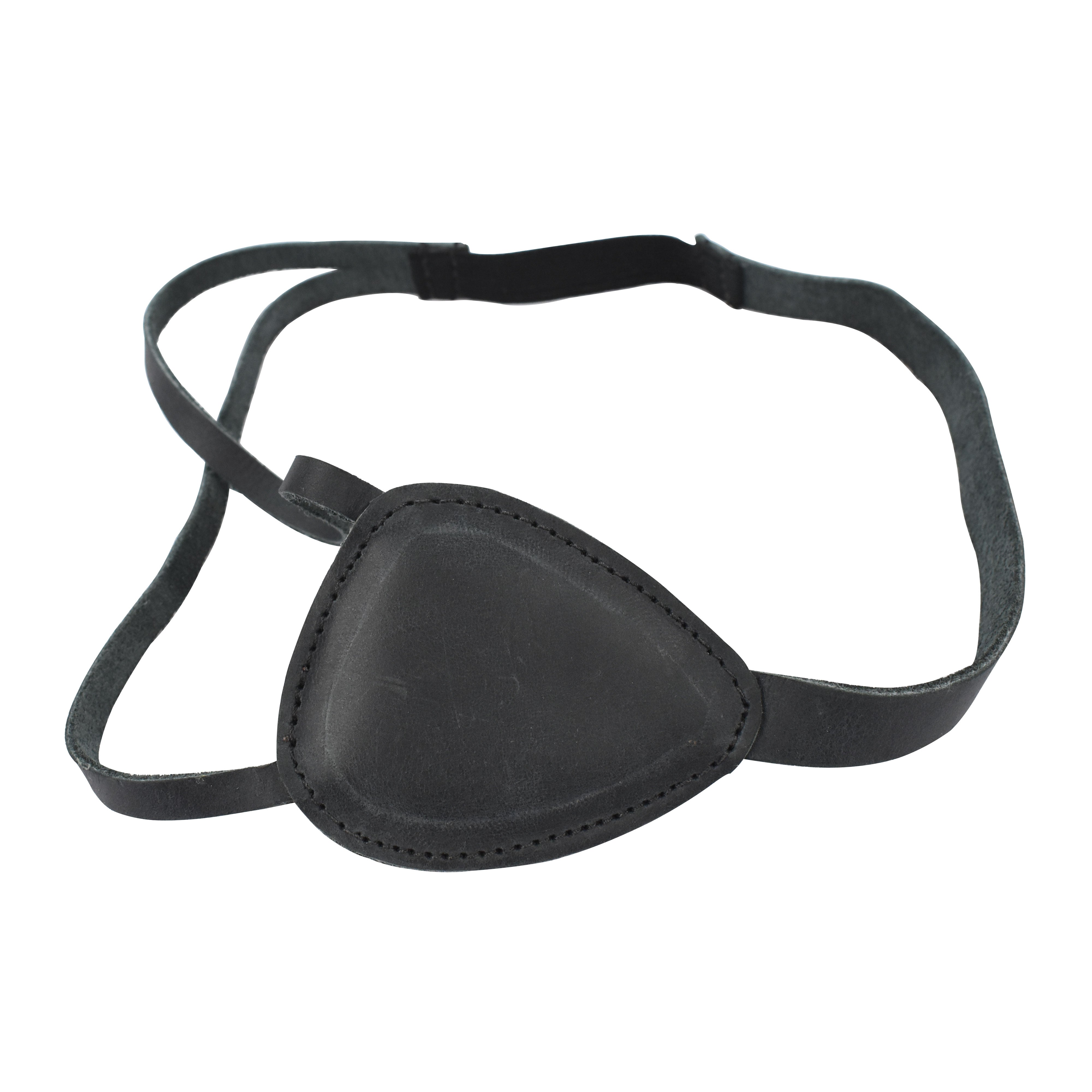 Showcasing a stylish Eye Patch by Hide & Drink, crafted from durable Full Grain Leather. This handmade accessory, perfect for Halloween Pirate Costumes and Carnival Masks, embodies small batch production with hand-cut and hand-sewn precision. Ideal for cosplay enthusiasts, this artisan piece is lovingly made in La Antigua Guatemala & Oaxaca Mexico.