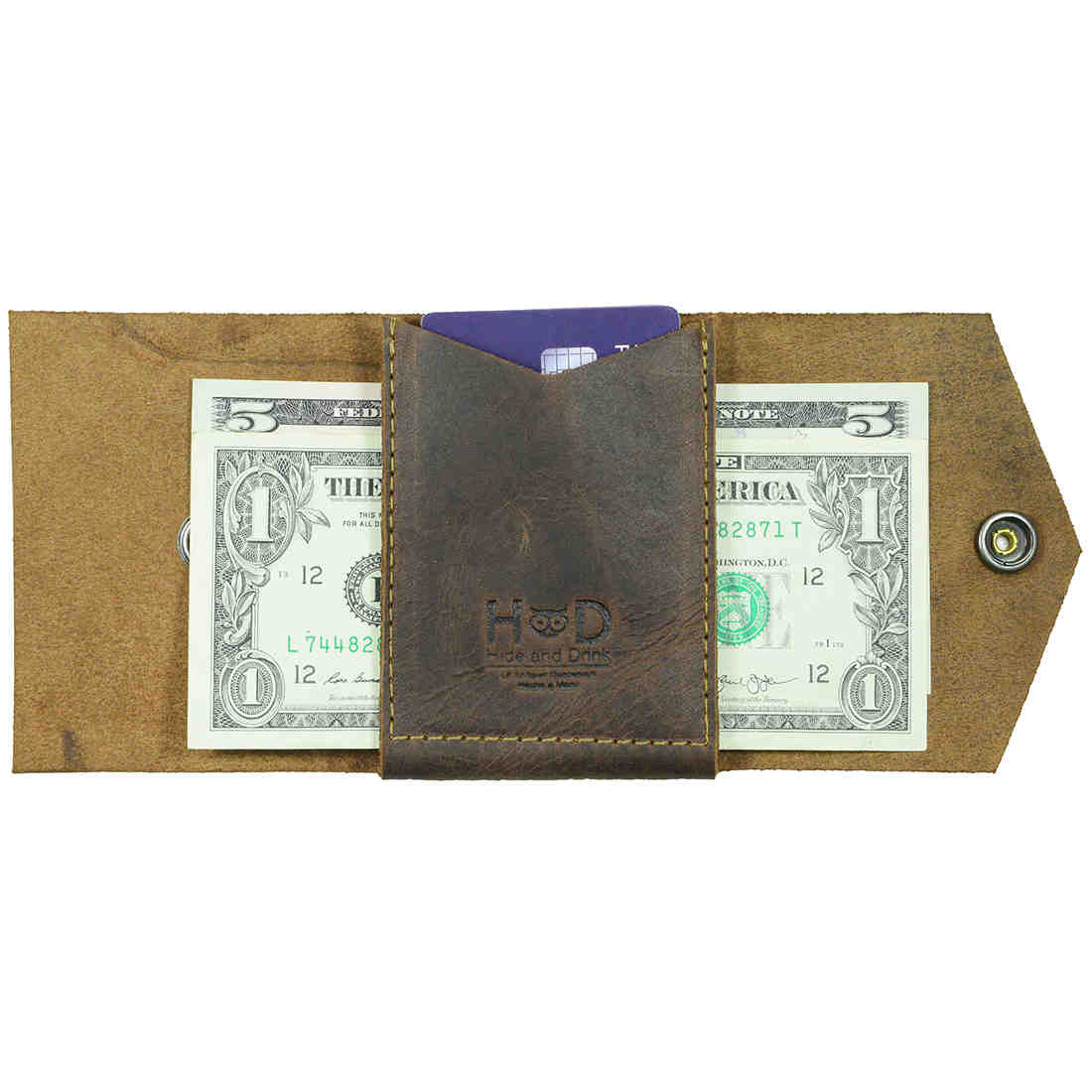 T-Shape Wallet Snap - Stockyard X 'The Leather Store'