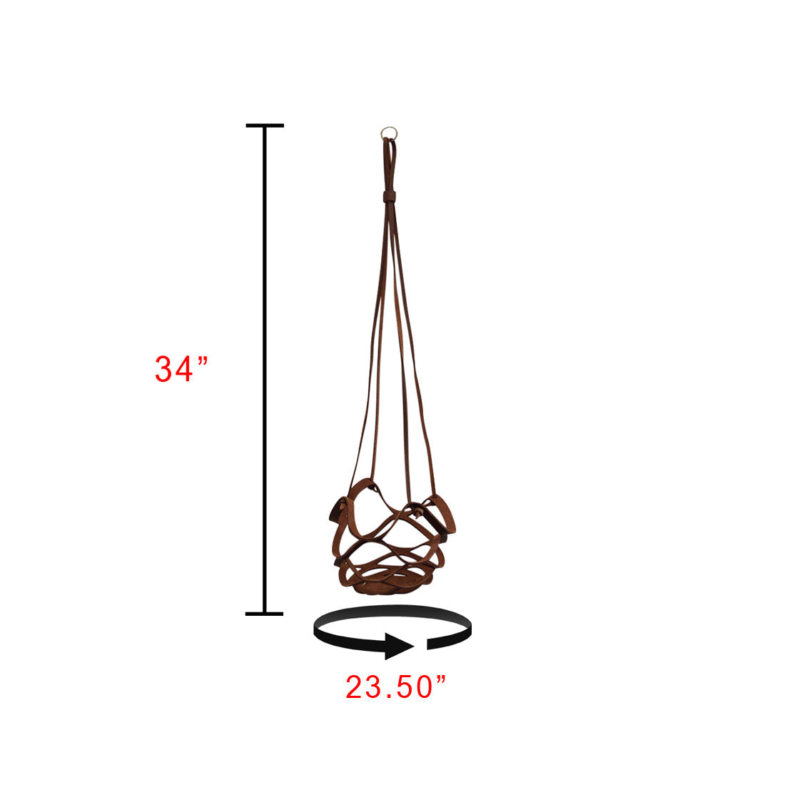 Hanging Plant Basket - Stockyard X 'The Leather Store'