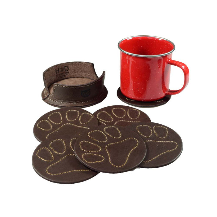 Doggy Paws Coaster Set (6-Pack) - Stockyard X 'The Leather Store'