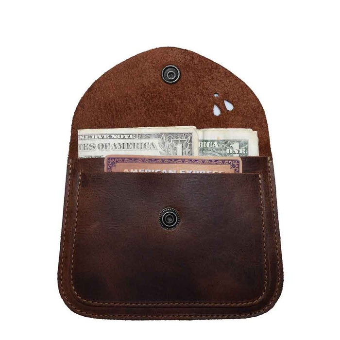 Flower Cut Out Wallet - Stockyard X 'The Leather Store'