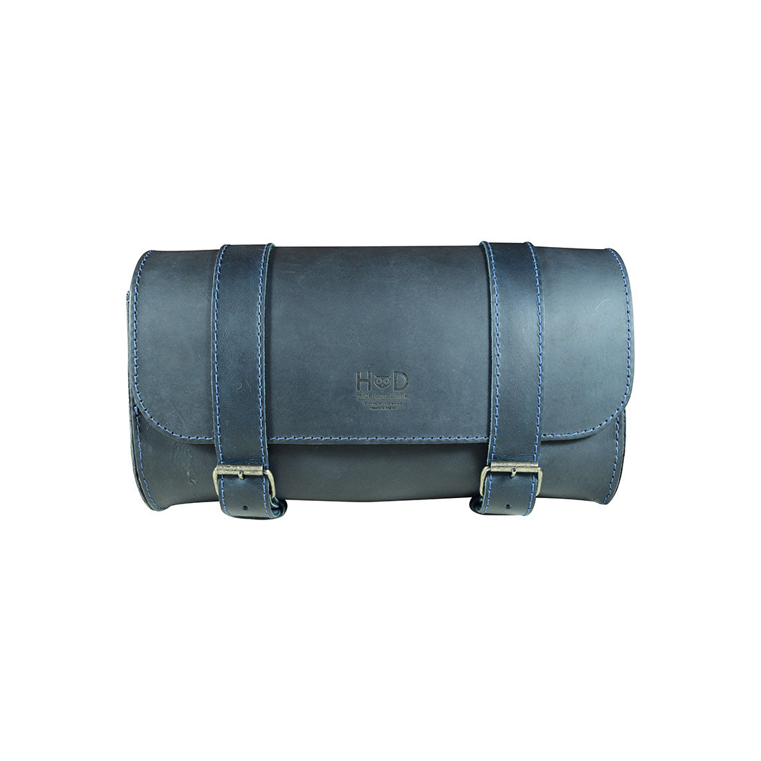 Hide & Drink Leather Motorcycle Tool Bag displaying unique craftsmanship in Full Grain Leather, tailored for those in search of a stylish Biker Bag for Tools and Essentials. This versatile Handlebar Bag with Adjustable Straps functions as an effective Tool Organizer, reflecting handmade artistry from La Antigua Guatemala & Oaxaca Mexico.