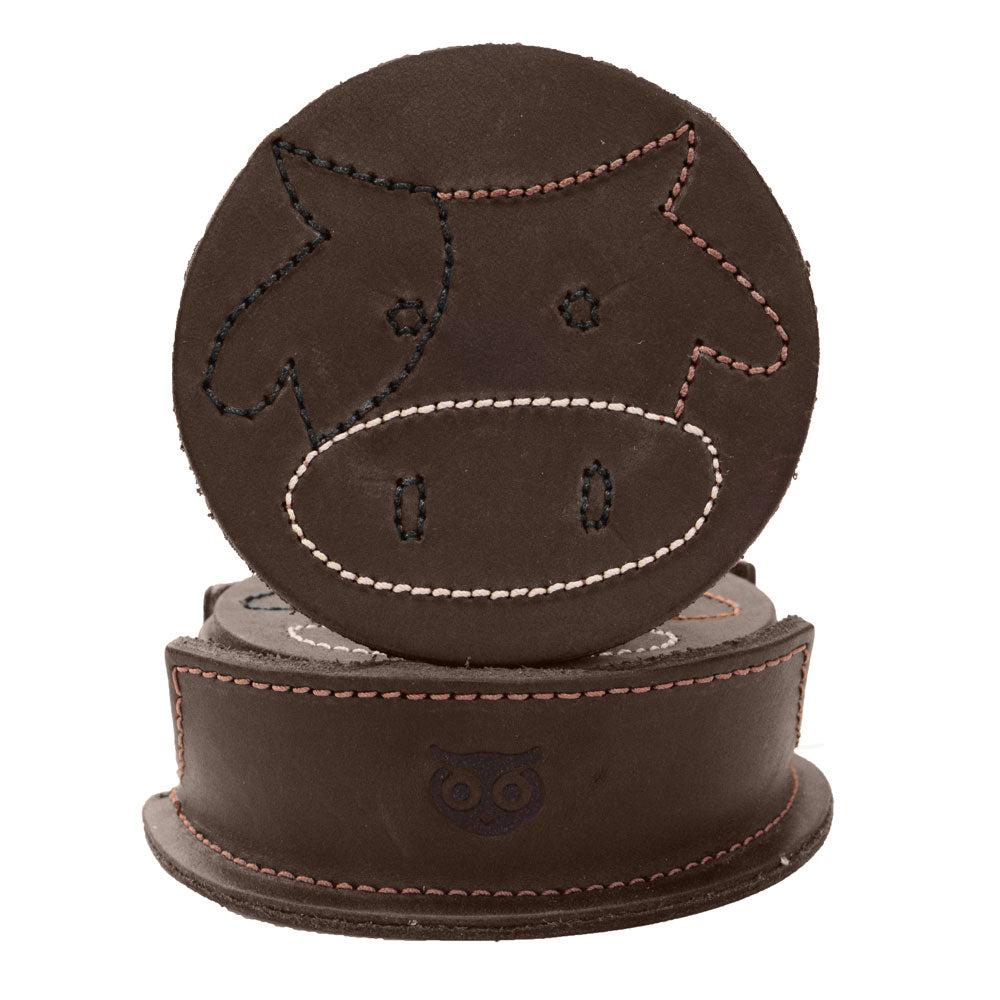 Milk Cow Classic Shaped Coaster Set (6-Pack) - Stockyard X 'The Leather Store'