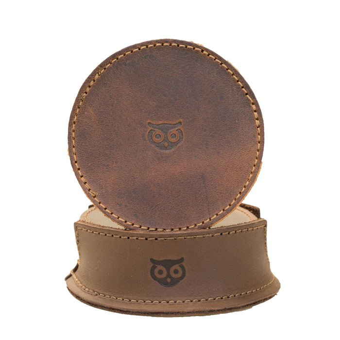 Owl Coaster (8-Pack) - Stockyard X 'The Leather Store'