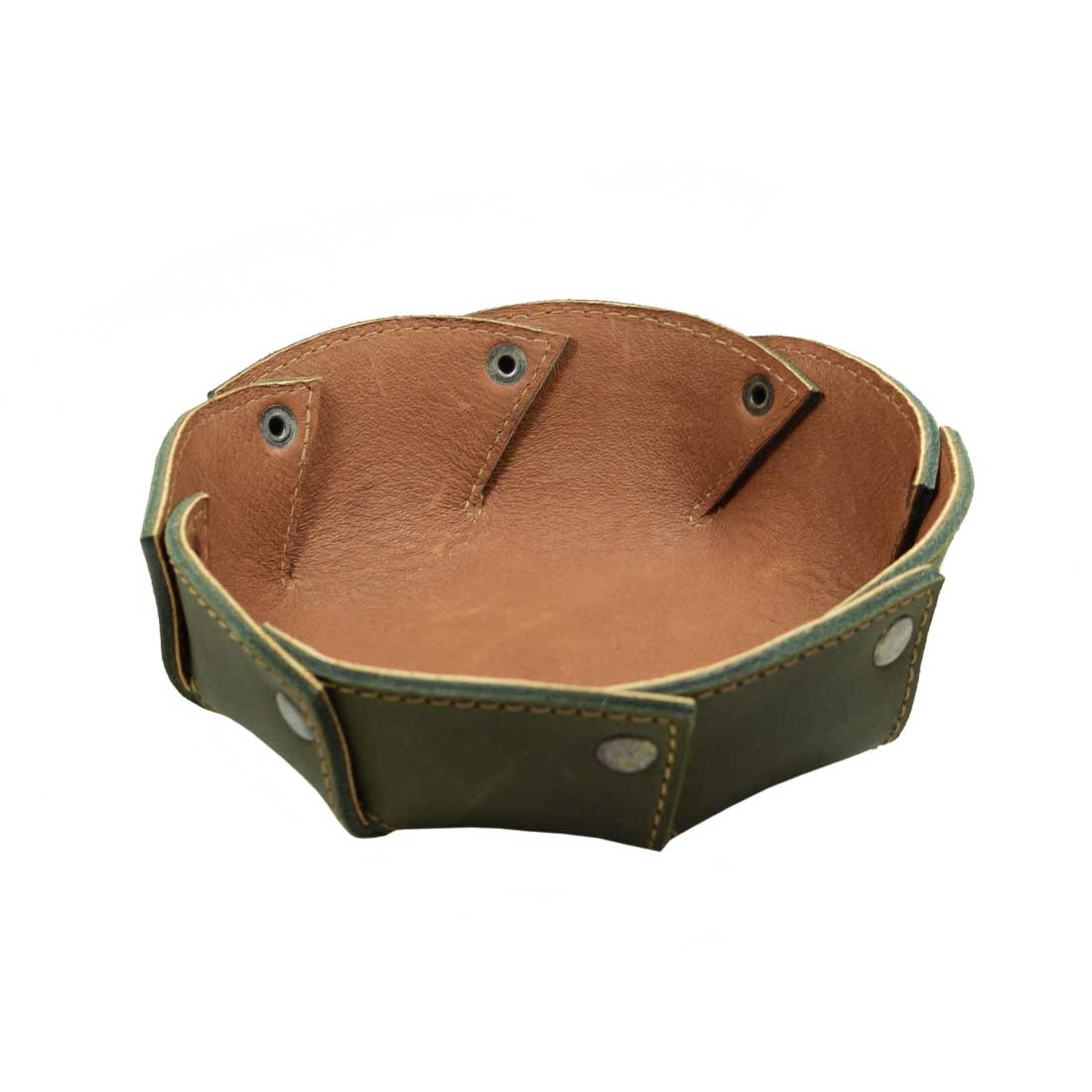 Riveted Circular Valet Tray - Stockyard X 'The Leather Store'