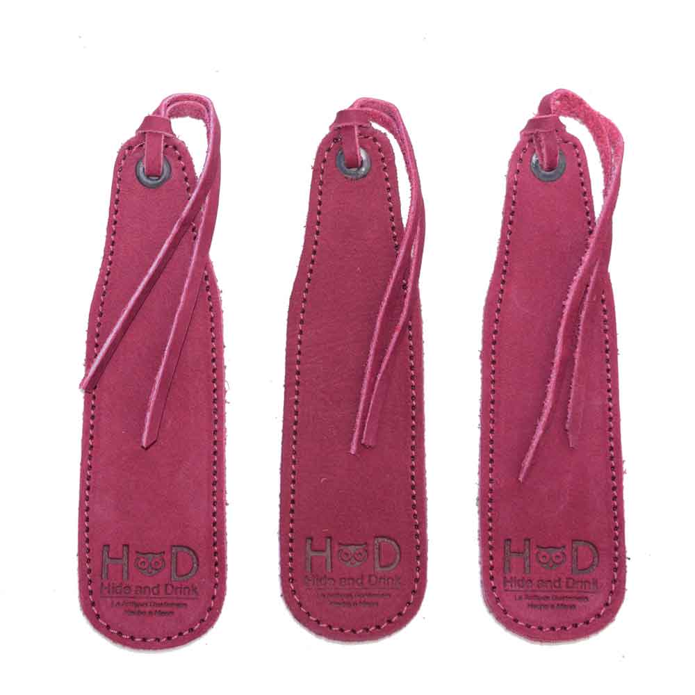 Hide & Drink Bookmark (3-Pack) made from premium full grain leather, ideal for avid readers and literature fans. This artisan product showcases small batch production in La Antigua Guatemala.