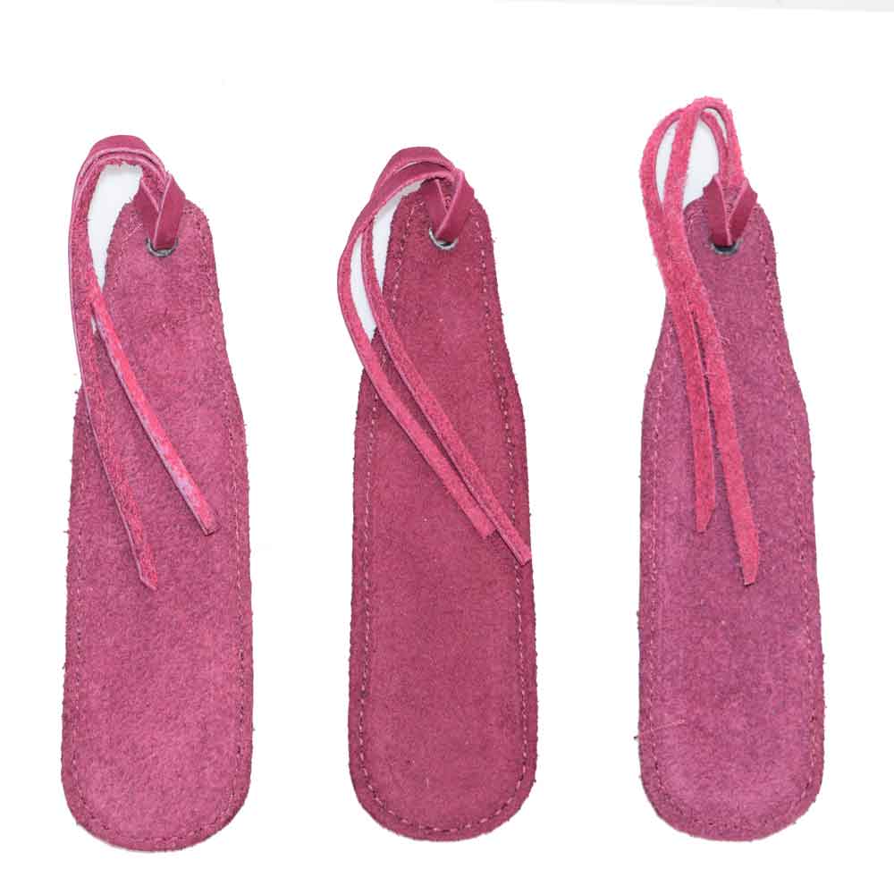 Hide & Drink Bookmark (3-Pack) featuring a chic full grain leather design, perfect for marking pages in books. Handmade in small batches from La Antigua Guatemala, representing artisan quality.