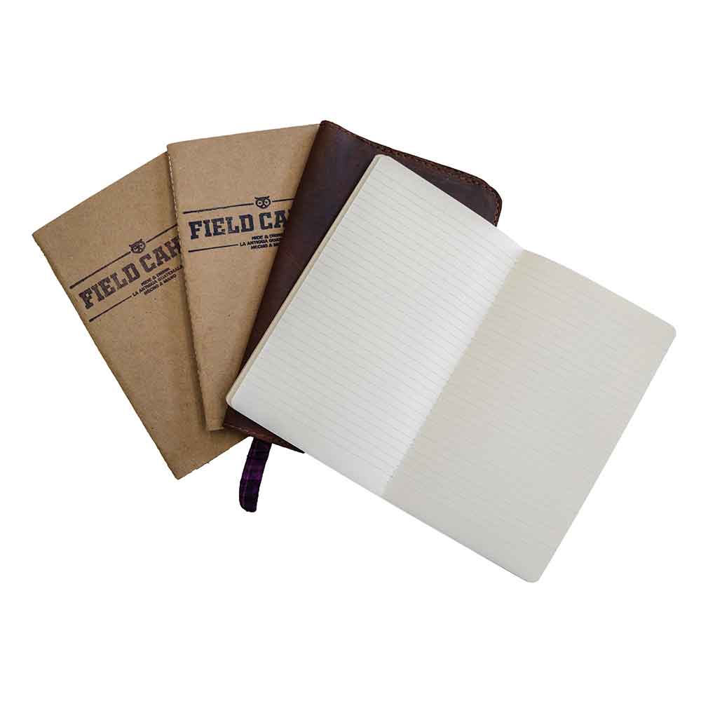 Handmade Notebooks (3 Pack) With Leather Cover - Stockyard X 'The Leather Store'