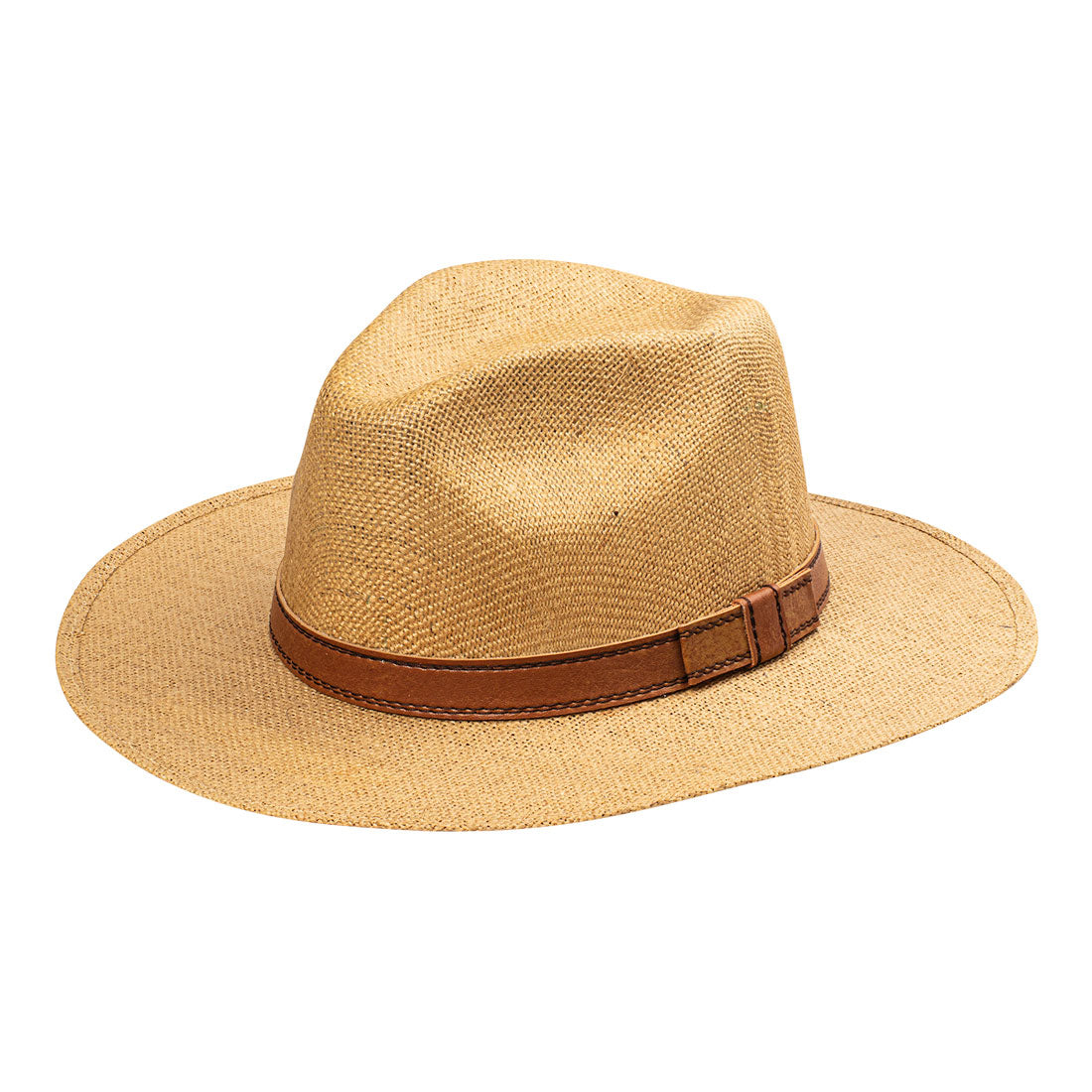 Indiana Eastwood Cowboy Style Hat Handmade from 100% Oaxacan Jute - Cafe Con Leche - Stockyard X 'The Leather Store'