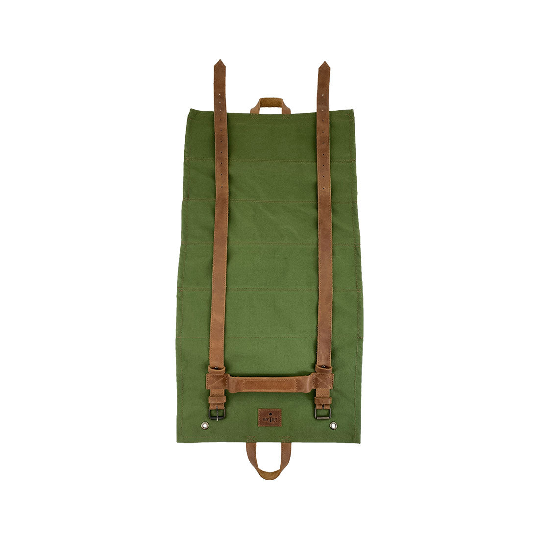 Super Tool Roll - Multi-purpose Roll Storage Bag & Wrench Pouch - Olive - Stockyard X 'The Leather Store'