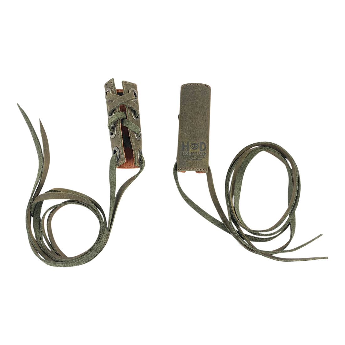 Chic Leather Hair Ties by Hide & Drink, designed for a fashionable look. Set of 2 Hair Ties for Women, Ponytail/Braid Holder, Wraps, Deadlock Accessories for Ladies crafted from Full Grain Leather. StockyardX values Small Batch Production with Hand Cut, Hand Sewn details, Fire Branded, Artisan craftsmanship, Handmade in La Antigua Guatemala & Oaxaca Mexico.