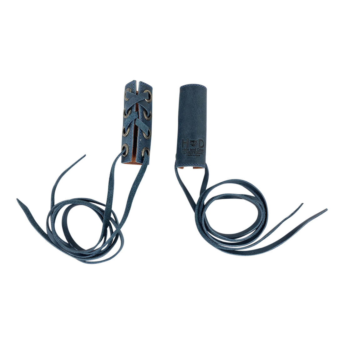 Elegant Leather Hair Ties by Hide & Drink, perfect for a stylish accessory. Set of 2 Hair Ties for Women, Ponytail/Braid Holder, Wraps, Deadlock Accessories for Ladies using premium Full Grain Leather. StockyardX supports Small Batch Production, Hand Cut, Hand Sewn elements, Fire Branded craftsmanship, and Handmade details from La Antigua Guatemala & Oaxaca Mexico.