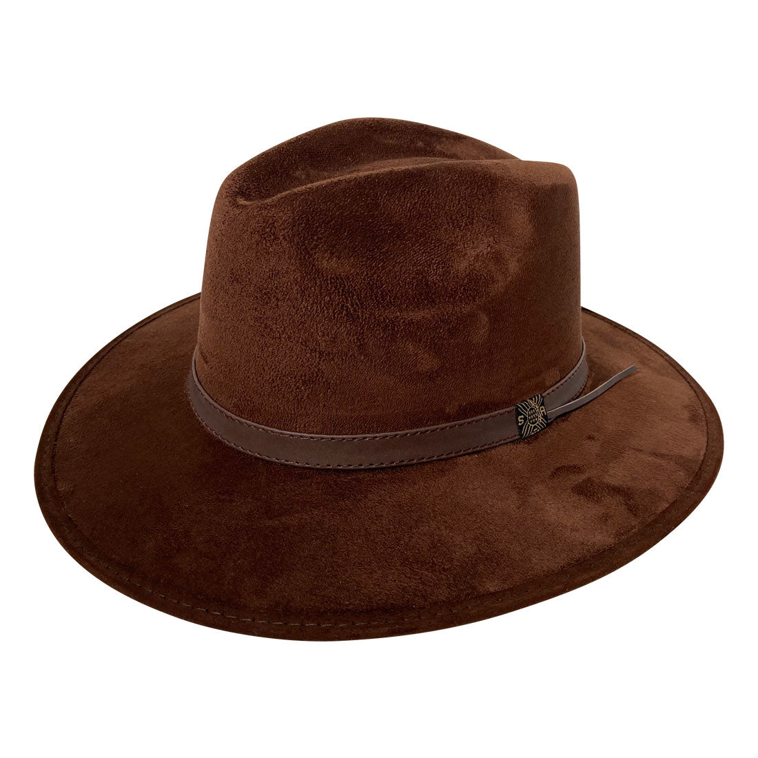 Indiana Eastwood Cowboy Style Hat Handmade from 100% Oaxacan Suede - Chocolate Brown - Stockyard X 'The Leather Store'