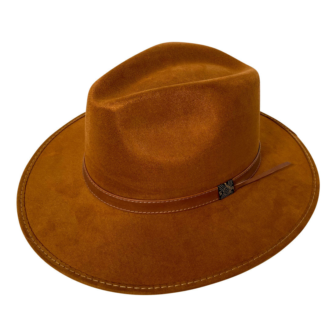Indiana Eastwood Cowboy Style Hat Handmade from 100% Oaxacan Suede - Old Tobacco Brown - Stockyard X 'The Leather Store'