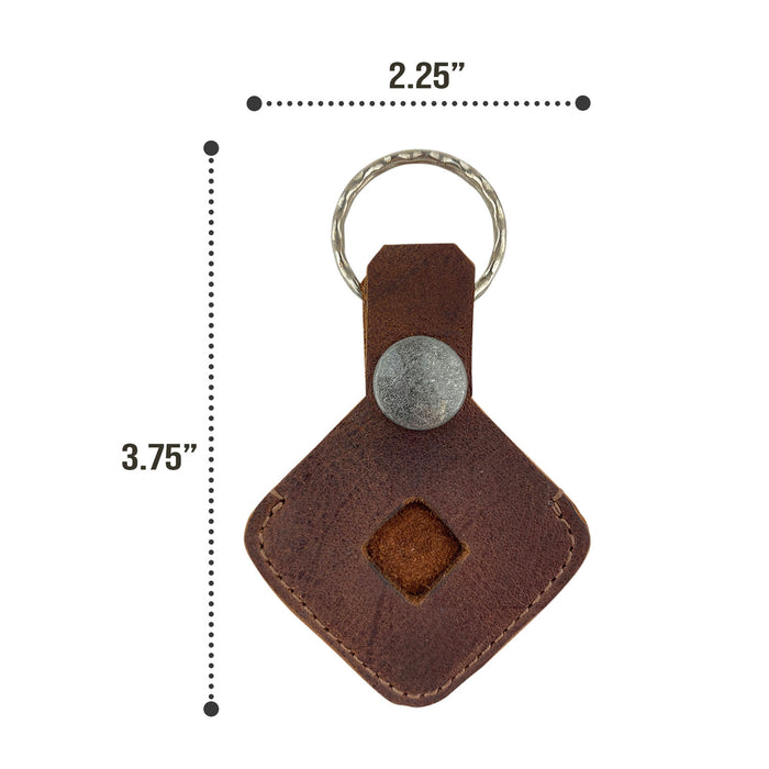 AirTag Diamond Keychain - Stockyard X 'The Leather Store'