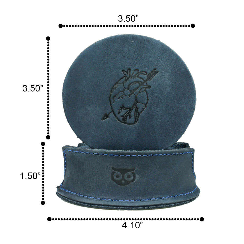 Thick Leather Moon, Star and Heart Coasters (6-Pack) - Stockyard X 'The Leather Store'