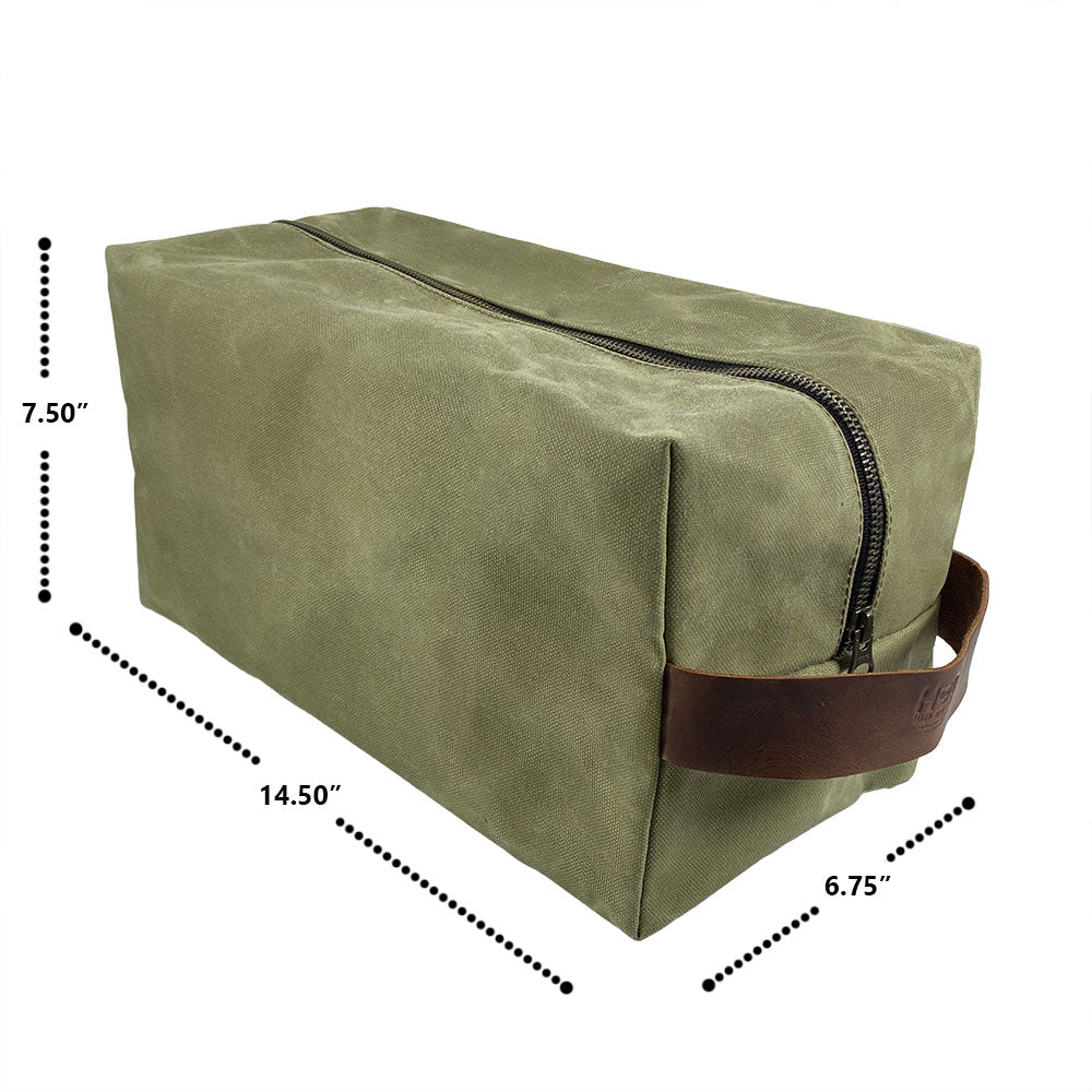 Waxed Canvas Travel Drawer - Stockyard X 'The Leather Store'