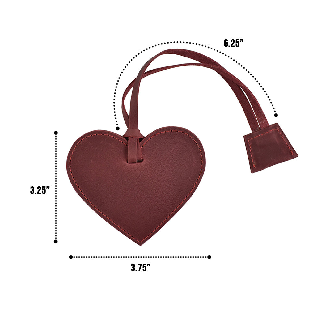 Heart Luggage Tag - Stockyard X 'The Leather Store'