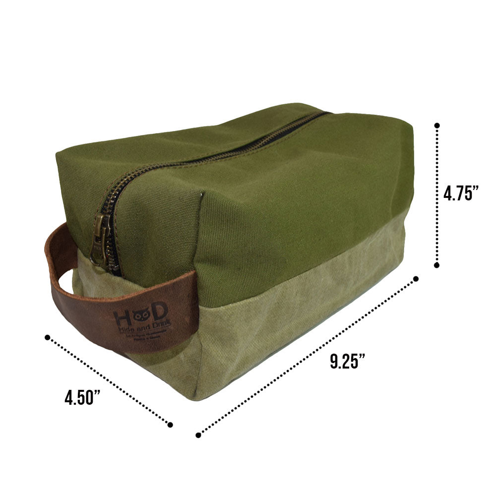 Square Dopp Kit Utility Bag - Stockyard X 'The Leather Store'