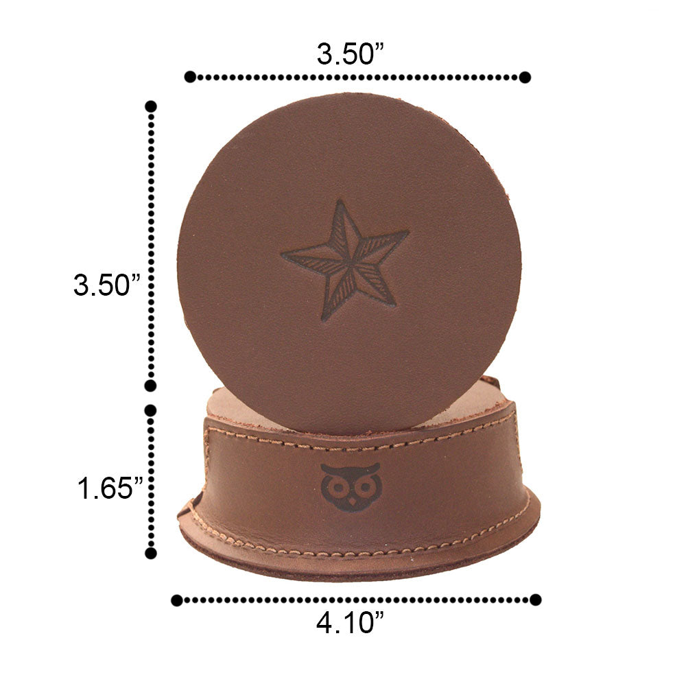 Symbol Coaster (8-Pack) - Stockyard X 'The Leather Store'