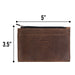 Zippered Coin Card Wallet - Stockyard X 'The Leather Store'
